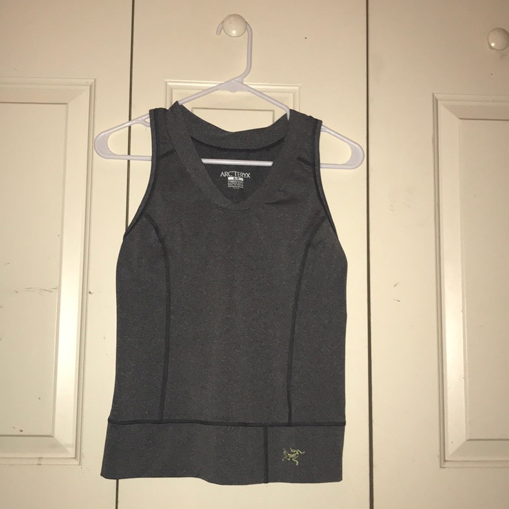 Arc’teryx dark grey athletic tank.